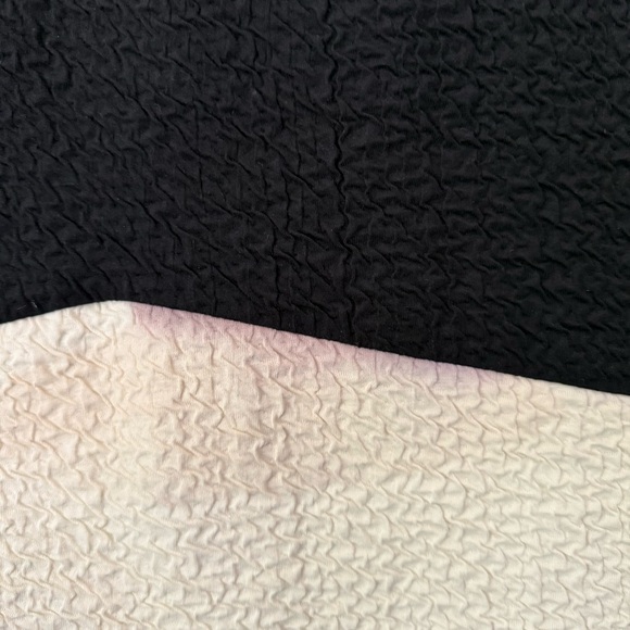 RITA ROW black cream crinkle popcorn textured pencil stretchy midi maxi skirt - Picture 6 of 9